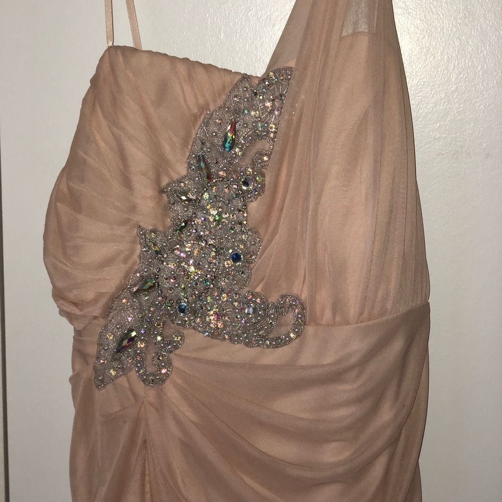 Formal gown with slit